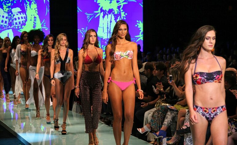 miami fashion week 10th anniversary yamamay final walk swimwear runway