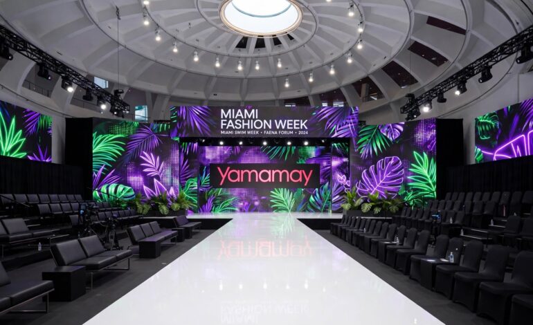 yamamay miami fashion week 2026 runway Faena Forum empty stage